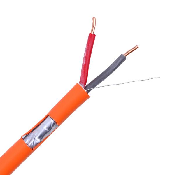 Quality Cca 2*1.5mm2 Fire Resistant LSZH Fire Alarm Cable with Bare Copper Wire Conductor wholesale