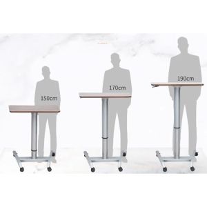 Sit Stand Desk Adjustable Desk for Home and Office Pneumatic Workbench Modern