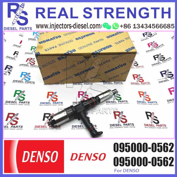 Quality 6218-11-3101 6218113101 Common Rail Fuel Injector 095000-0562 0950000562 For PC600-8 PC600-7 PC600-6 6D140E 6D140 Engine wholesale