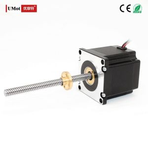 1300/1900mN.m Nema 23 Micro Screw Shaft Linear Stepper Motor With Lead Screw For