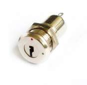 High security flat Small key switch lock for stage lamp