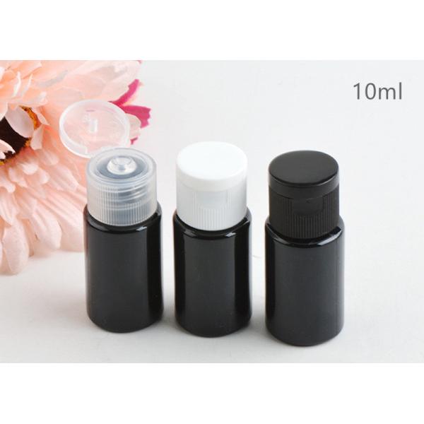 Quality Refillable Plastic Cosmetic Packaging Black 10ml Capacity With PP Material Lid wholesale