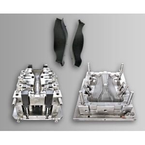 China Customized Automotive Plastic Injection Mold Manufacturing Moulding Factory For Two Cavity PC/ABS/PP/POM Material Black on sale