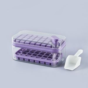 ODM/OEM Custom Easy Press Personalized Ice Cube Mold With Lid And Bin Durable