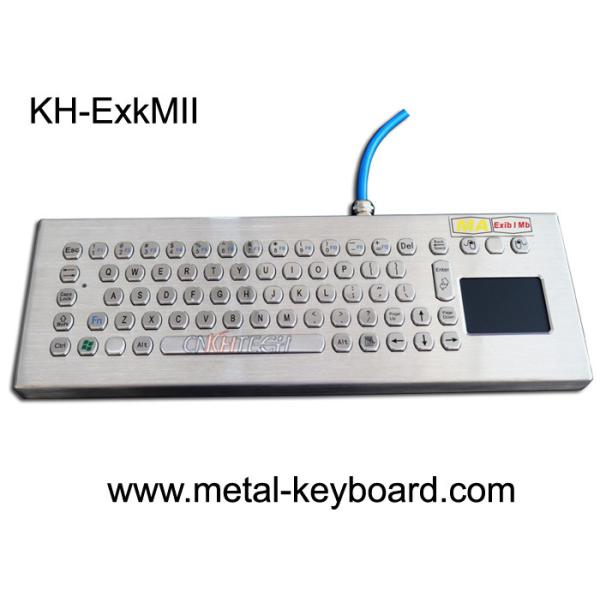 Quality Explosion Proof Stainless Steel Keypad , Industrial Pc Keyboard With Touchpad wholesale