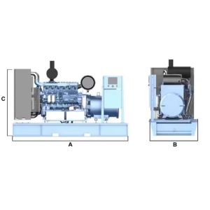 Customized 300kw 320kva Ultra Quiet Genset Diesel Generator Soundproof