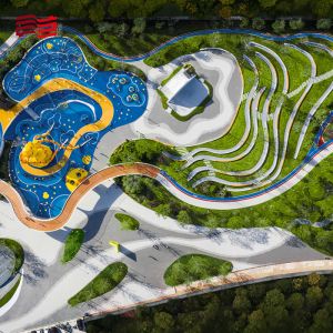 Outdoor Children's Playground Planning and Design SCULPTURE Theme with Animal