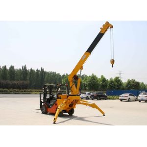 Heavy Duty Mini Spider Crawler Crane Telescopic 8T