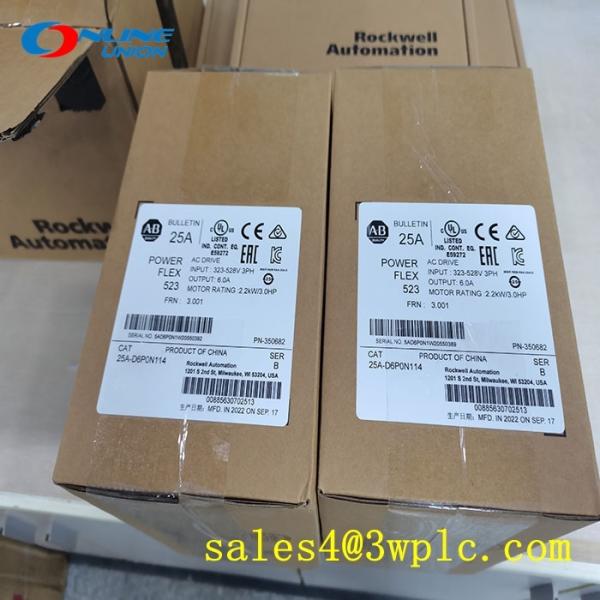 25A-D6PON114 Allen Bradley Allen Bradley PowerFlex 523 2.2kW (3Hp) AC Drive