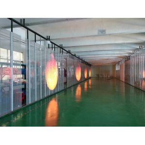 Commercial advertising P7.81 outdoor transparent led display Hanging Or Stacking