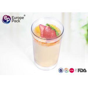 FDA Certificate Disposable Plastic Dessert Containers With Lids