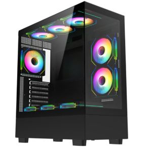 Cheap Computer Case 0.7mm SPCC Ferrous Metal Material Multi-fan And Water Cooling Support ATX M-ATX ITX Motherboards for sale