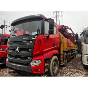 China 2020year 60m Used Concrete Pump Truck With Retractable Arm Segments on sale