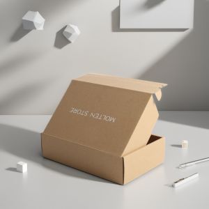 Cheap Silver White High Strength Kraft Corrugated Zipper Paper Box with Custom Printing for sale