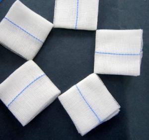 Cheap Cotton Lap Sponge Medical Gauze Roll, Cotton Crepe Medical Gauze Blue Loop for sale