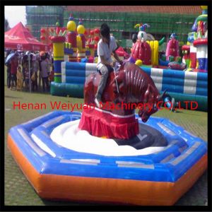 Cheap Newest Amusement park Game Inflatable Rodeo Bull for Kids for sale