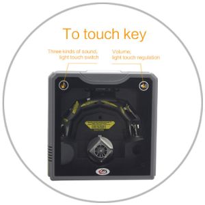 Black Omnidirectional Laser Barcode Scanner 5 Mil Optical Resolution 32 Bit CPU