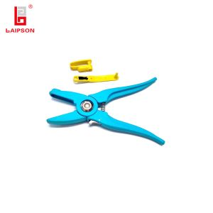 Cheap Blue Sheep Goat Chicken Poultry Ear Tag Plier Applicator For Tagging Animal Tags for sale