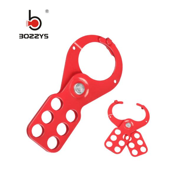 BOSHI Super September Customized Steel Material Red Safety Lockout Hasp With 6