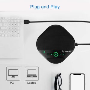 FCC CE 3.5mm Conference Table Speakerphone USB Omnidirectional