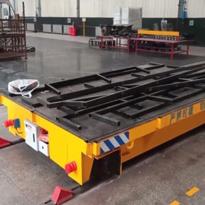 30 Ton Electric Cable Power Transfer Trolley Rail Guided Material Transport