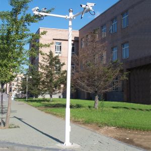 Traffic Surveillance CCTV Camera Poles Support Signal Light Sign Cantilever