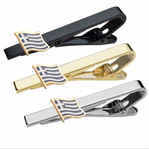 Men Jewelry Cufflink And Tie Clip Set 3D Zinc Alloy Custom Tie Pin
