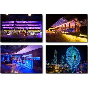 SMD5050 indoor decoration use IP20 DC24V 5m/roll 4-in-1 rgb flexible strip with