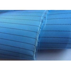Plain Dyed Esd Fabric Thousands Colors Poly Grid Or Strip Shrink Resistant