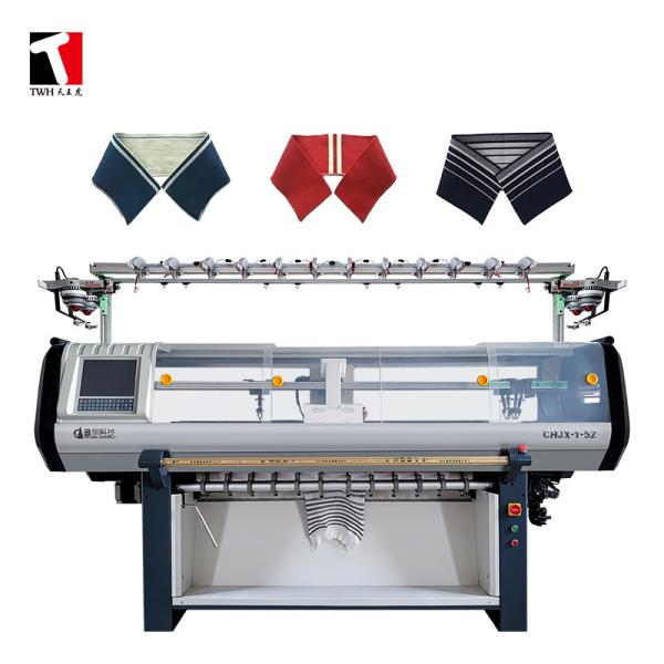Quality 12G 60 Inch Single System Flat Knit Collar Machine High Speed wholesale