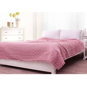 3pcs / 5pcs Full Size Quilt Washed Solid Embroidered Bedspread And Coverlets