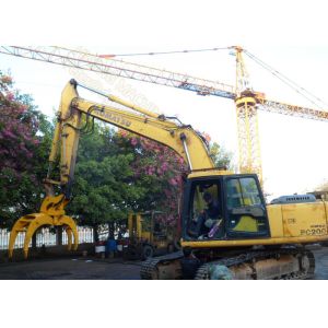 Komatsu PC200 Excavator Demolition Attachments Scrap Material Handling Large