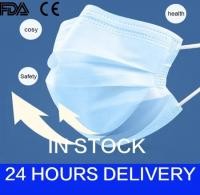 Cheap Protective Disposable 3 Layer Face Mask With Elastic Ear Loop Easy Carrying for sale