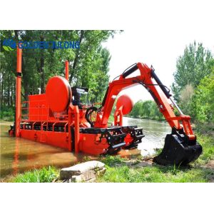 JLAME450 Amphibious Multipurpose Dredger With Crawler With Flexible Movement And