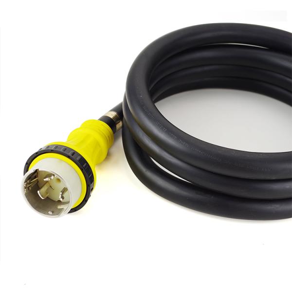 Marine Shore Power Cord SS2-50 Male to Female 50A 125V/250V 100FT 6FT/8FT/10FT/12FT/25FT Length Copper Conductor Material