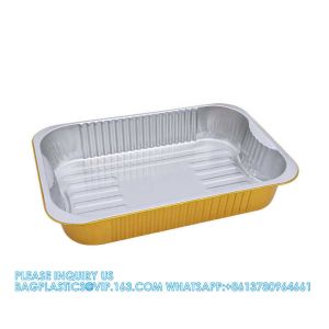 3300ml/7.25LB, Sturdy Aluminum Foil Pans With Lids For Cooking, Baking,