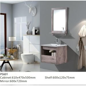 China Modern Wall Mounted Bathroom Cabinet with Mirror Customized 610*470*500mm on sale