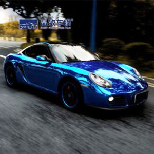 Best Quality 3 Layers Glossy Blue Metallic Car Vinyl Wrap Bubble Free For Car