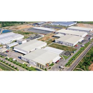 Q355 / Q235 Steel Structure Factory Garage Frame Prefab Building Construction