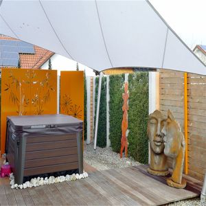 Laser Cut Corten Steel Privacy Screens Exterior Decorative Customizable