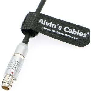 Fischer 6 Pin Female to D-tap Power Cable for Vision Research Phantom Miro L320S