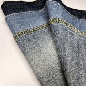 Thick 100% Cotton With Cross Slub Denim Fabric For Jeans 21s Combed Yarn