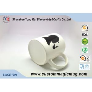 Plain White Ceramic Color Changing Mug Temperature Sensitive Magic