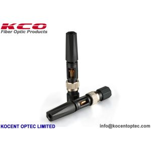 Pre Embedded Optical Fibre Fast Connector FC Field Assembly SM G657B3 Black