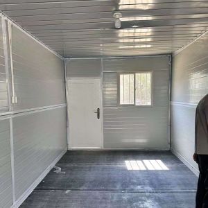 Durable Folding Container House With Bending Steel Plate And Glass Wool Sandwich