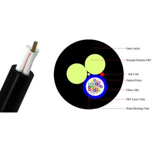 ASU mini ADSS 120-Span G.652.D Fiber Optic Cable 8Core OD 6.8 length 4 KM Roll