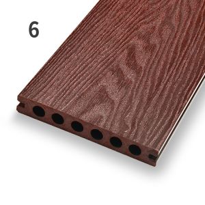 Outdoor Composite Decking Hollow Profile WPC Hollow Decking Boards