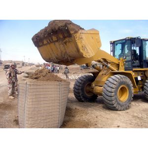 Military Welded Mesh Gabion Hesco Wall For Flood Protection