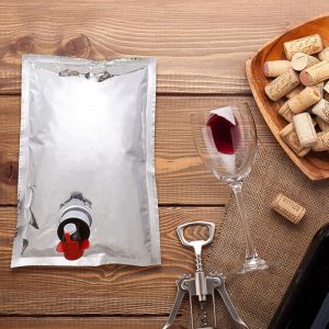 Easy To Carry 1l 3l 5l 10l Wine Bags Packaging Bib Bag In Box With Spout BIB Box