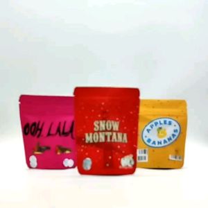 3.5 Gram ziplockk Foil Bag Pouches Eco Friendly Standing Packaging Food